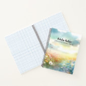 Personalisierter Name Notebook Schöne Blume Notizblock (Innenseite)