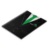 Personalisierter Name Notebook - Schwarzer Anzug u Notizblock (Linke Seite)