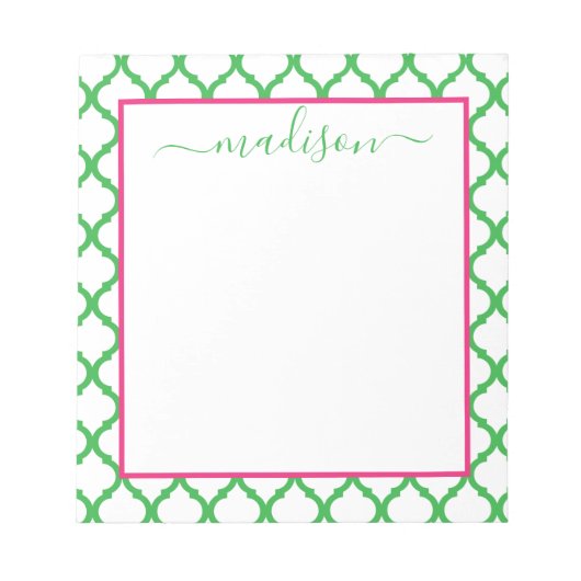 Personalisierter Name Notepad Notizblock (Vorderseite)