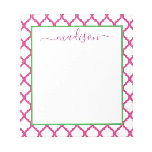 Personalisierter Name Notepad Notizblock (Vorderseite)