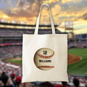 Personalisierter Name Nummer Baseball Sport Tragetasche