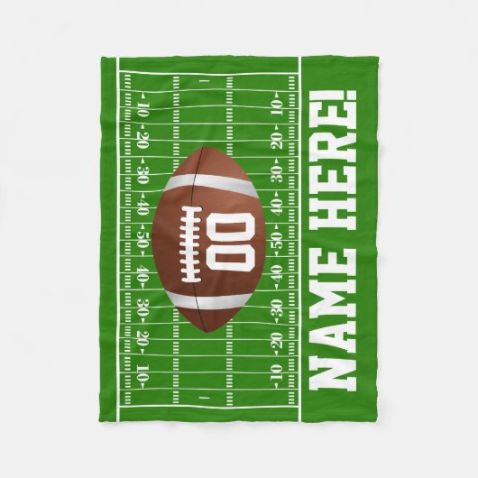 Personalisierter Name/Nummer von Gridiron-Boys Fleecedecke (Vorderseite)