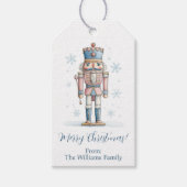 Personalisierter Name Nussknacker Weihnachten Geschenkanhänger (Vorderseite)
