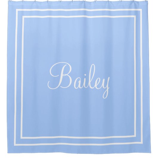 Personalisierter Name oder Anfangsduschvorhang Duschvorhang (Vorderseite)