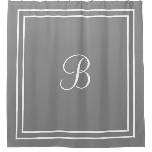 Personalisierter Name oder Anfangsduschvorhang Duschvorhang (Vorderseite)