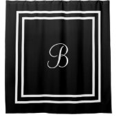Personalisierter Name oder Anfangsduschvorhang Duschvorhang (Vorderseite)