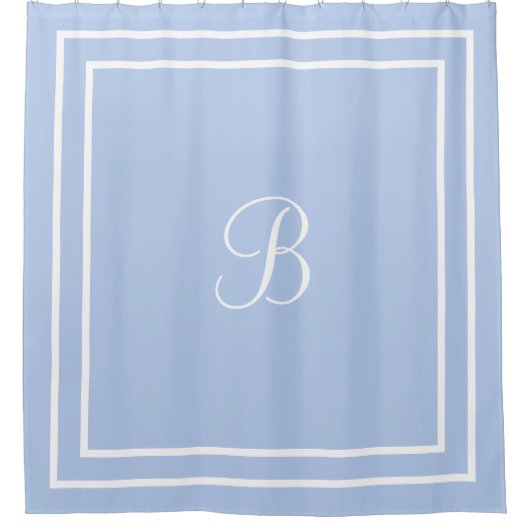Personalisierter Name oder Anfangsduschvorhang Duschvorhang (Vorderseite)