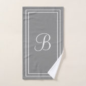 Personalisierter Name oder Anfangsname Badhandtuch Set (Handtuch)