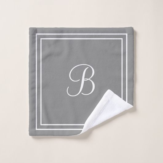 Personalisierter Name oder Anfangsname Badhandtuch Set (Waschlappen)