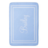 Personalisierter Name oder Anfangswaschmatte Badematte (Vorderseite Vertikal)