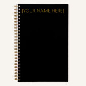 Personalisierter Name oder Monogram-Notebook Notizblock (Vorderseite)
