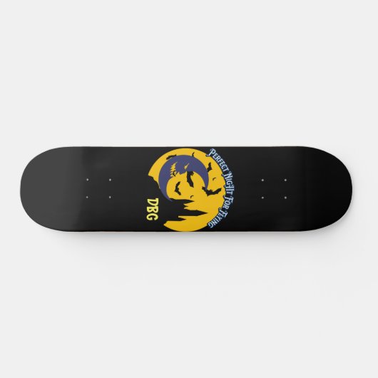 Personalisierter Name oder Monogramm Deck Perfekte Skateboard (Horizontal)