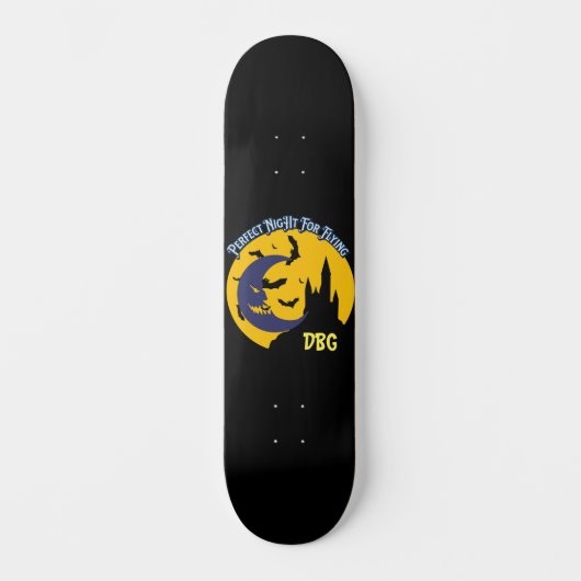 Personalisierter Name oder Monogramm Deck Perfekte Skateboard (Vorderseite)