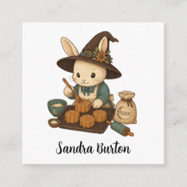 Personalisierter Name oder Text mit Bunny Bakery  Begleitkarte