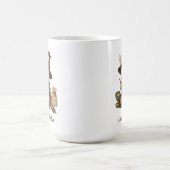 Personalisierter Name oder Text mit Bunny Bakery Kaffeetasse (Mittel)