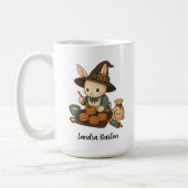 Personalisierter Name oder Text mit Bunny Bakery Kaffeetasse (Links)