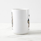 Personalisierter Name oder Text mit Hexenstudium Kaffeetasse (Mittel)
