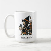 Personalisierter Name oder Text mit Hexenstudium Kaffeetasse (Links)