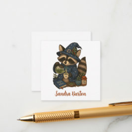 Personalisierter Name oder Text mit Waschbär-Kräut Begleitkarte