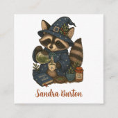 Personalisierter Name oder Text mit Waschbär-Kräut Begleitkarte (Vorderseite)