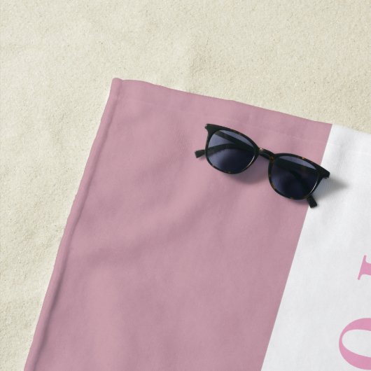 Personalisierter Name oder Textgeschenk Strandtuch (Beispiel)