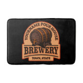 Personalisierter NAME Old Oak Barrel Bierbrauerei  Badematte (Vorderseite)