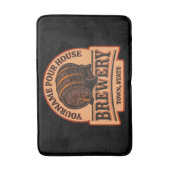 Personalisierter NAME Old Oak Barrel Bierbrauerei Badematte (Vorderseite Vertikal)