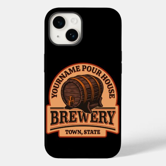 Personalisierter NAME Old Oak Barrel Bierbrauerei  Case-Mate iPhone Hülle (Rückseite)