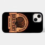 Personalisierter NAME Old Oak Barrel Bierbrauerei  Case-Mate iPhone Hülle (Rückseite (Horizontal))