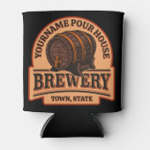 Personalisierter NAME Old Oak Barrel Bierbrauerei  Dosenkühler (Vorderseite)