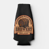 Personalisierter NAME Old Oak Barrel Bierbrauerei Flaschenkühler (Vorderseite)
