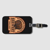 Personalisierter NAME Old Oak Barrel Bierbrauerei  Gepäckanhänger (Vorderseite (Horizontal))
