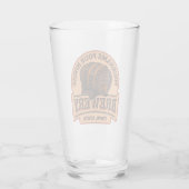 Personalisierter NAME Old Oak Barrel Bierbrauerei Glas (Rückseite)