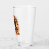 Personalisierter NAME Old Oak Barrel Bierbrauerei Glas (Links)