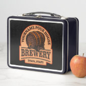 Personalisierter NAME Old Oak Barrel Bierbrauerei Metall Brotdose (Beispiel)