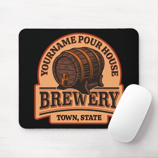 Personalisierter NAME Old Oak Barrel Bierbrauerei  Mousepad (Mit Mouse)