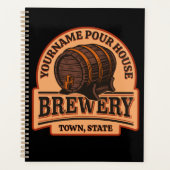 Personalisierter NAME Old Oak Barrel Bierbrauerei Planer (Vorderseite)