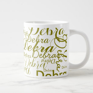 Personalisierter Name Olive Typografy Jumbo-Tasse