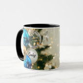 Personalisierter Name Oma & Großkind Tasse (Vorderseite Links)