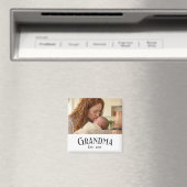 Personalisierter Name Oma Jahr Foto-Geschenk Magnet (In Situ (Geschirrspüler))