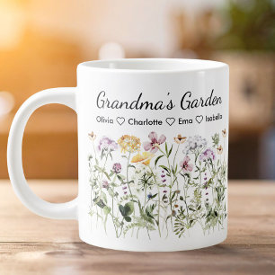 Personalisierter Name Omas Garten Muttertag  Jumbo-Tasse