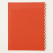 Personalisierter Name | Orange Business Planer (Rückseite)