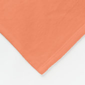 Personalisierter Name Orange Cream Retro Geometric Fleecedecke (Ecke)