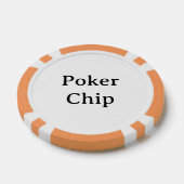 Personalisierter Name Orange Poker Chip (Einzeln)