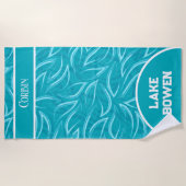 Personalisierter Name & Ort See/Strandtuch Strandtuch (Vorderseite)