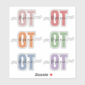 Personalisierter Name OT Arbeitstherapeut Aufkleber (Blatt)