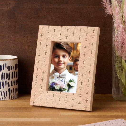 Personalisierter Name Palm Cross Christening Taufe Geätzte Rahmen