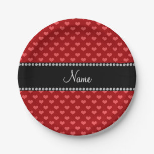 Personalisierter Name Pappteller