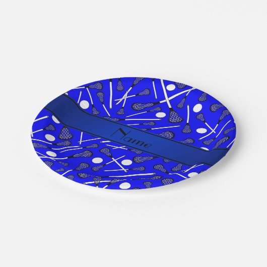 Personalisierter Name Pappteller (Schrägansicht)