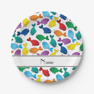 Personalisierter Name Pappteller